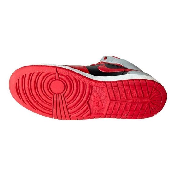 NIKE Air Jordan 1 Mid 'Fire Red' GS Sneakers Size 6Y/W7.5 - Picture 7 of 10